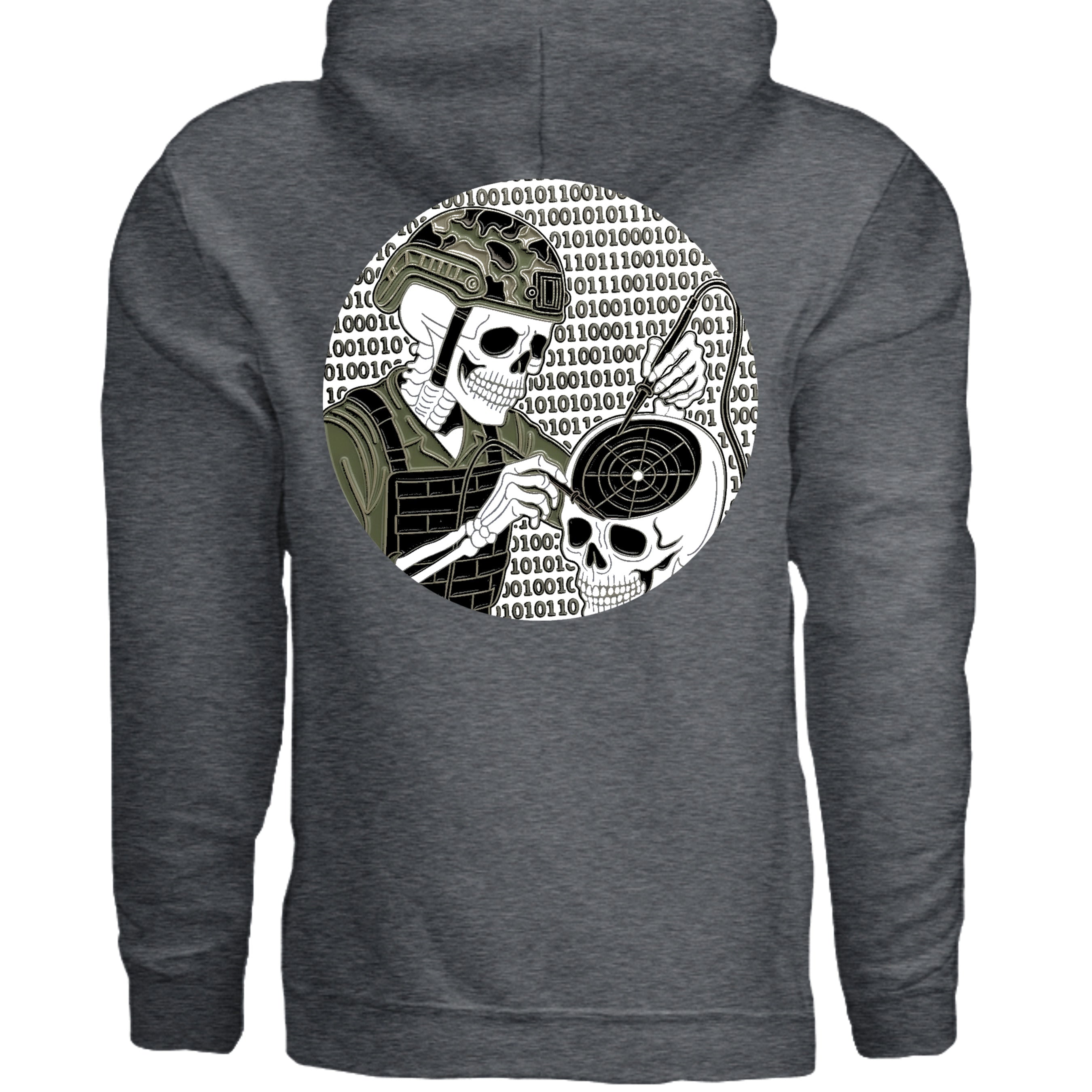 DARK HEATHER - G185 - BACK